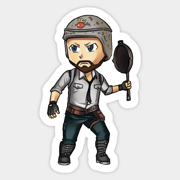 PUBG Chibi Sticker by Grady Hooker